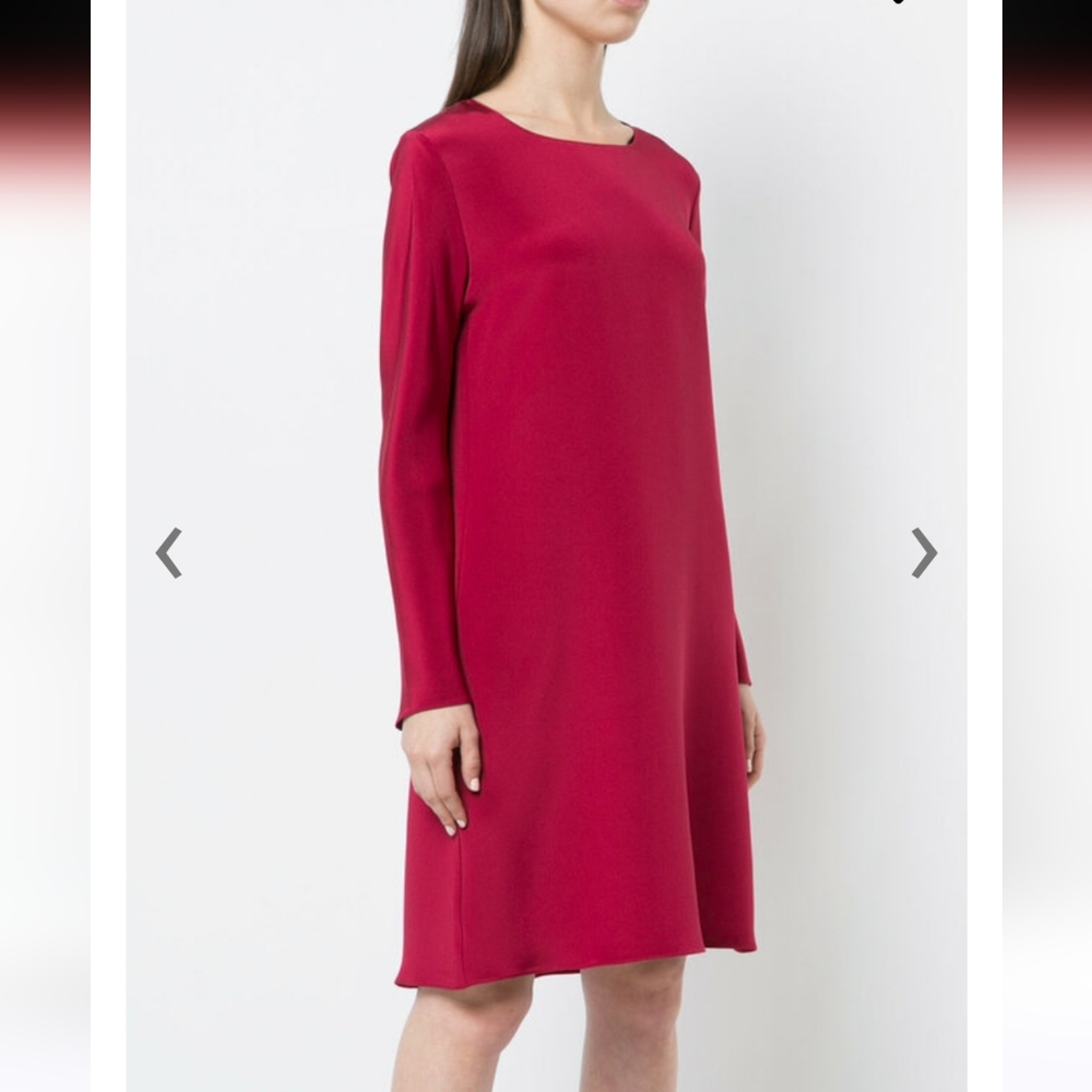 Peter Cohen Satin Boatneck Dress Size Small